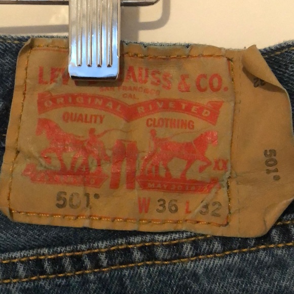 Levi’s 501 vintage jeans 36/32 - Picture 3 of 4